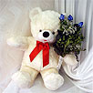 Dikmen �lkad�m �i�ek g�nderme sitemiz g�venlidir  Beyaz ayicik ve mavi g�l