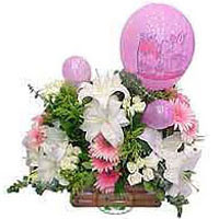 balon ve �i�eklerle tanzim Ankara Dikmen kaliteli taze ve ucuz �i�ekler 