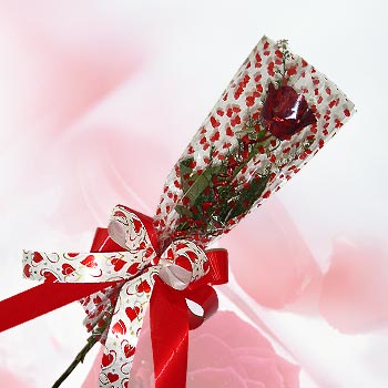 tek bir adet g�l seffafta  �i�ek�i Dikmen �i�ek servisi , �i�ek�i adresleri 