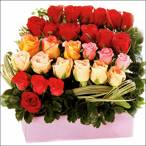 15 adet renkli g�l ve cam  �i�ek�i Dikmen �i�ek servisi , �i�ek�i adresleri 