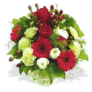 karanfil gerbera ve g�ller - d�s�nenelere �zel - Ankara Dikmen cicekciler , cicek siparisi 