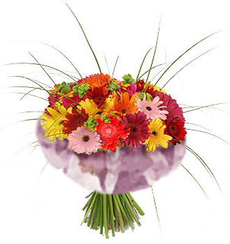 karisik gerbera demeti 15 adet gerberalardan �i�ek�i Dikmen �i�ek servisi , �i�ek�i adresleri 