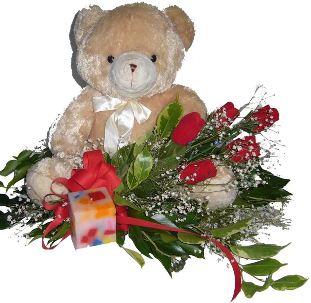 Ankara Dikmen �lker �i�ek yolla , �i�ek g�nder , �i�ek�i   5 adet g�l , mum ve ayicik sevdiklerinize �zel 