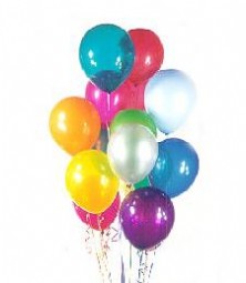 Ankara Dikmen 14 ubat sevgililer gn iek  19 adet karisik renkte balonlar 