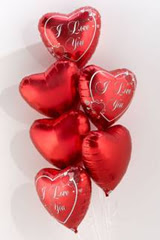 Dikmen Keklikp�nar� �i�ek sipari�i vermek  6 adet kirmizi folyo kalp u�an balon buketi