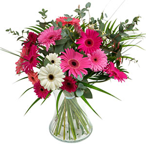 15 adet gerbera ve vazo �i�ek tanzimi Ankara Dikmen �lker �i�ek yolla , �i�ek g�nder , �i�ek�i  