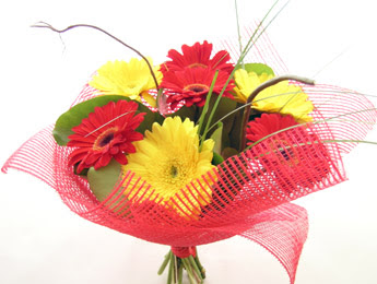 9 adet gerbera �i�eklerinden buket Ankara Dikmen 14 �ubat sevgililer g�n� �i�ek 
