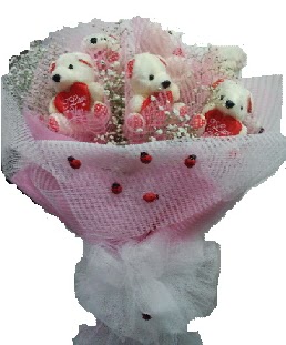 12 adet ay�dan buket ve u�ur b�cekleri