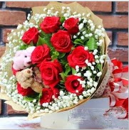 7 adet k�rm�z� g�l 2 adet 10 cm ay� buketi Ankara �i�ek sat��� Dikmen online �i�ek�i , �i�ek sipari�i 