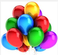 30 adet kar���k renkte u�an balon buketi