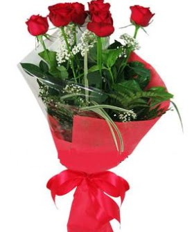 5 adet k�rm�z� g�lden buket Dikmen Naci�ak�r �i�ek�i ma�azas� 