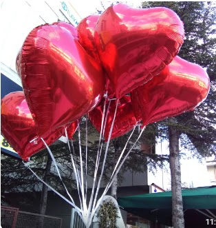 8 adet folyo kalp uan balon Dikmen Akpnar Ankara  hediye sevgilime hediye iek 