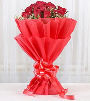 12 adet k�rm�z� g�l buketi Dikmen Keklikp�nar� �i�ek online �i�ek sipari�i 
