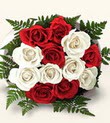 �ve�ler Dikmen anneler g�n� �i�ek yolla  10 adet kirmizi beyaz g�ller - anneler g�n� i�in ideal se�imdir -