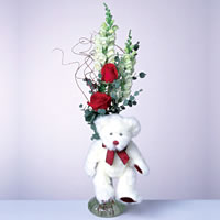  2 adet g�l ve panda �zel �i�ek�i Dikmen �i�ek servisi , �i�ek�i adresleri 