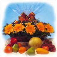 sepette gerbera ve meyvalar  �i�ek�i Dikmen �i�ek servisi , �i�ek�i adresleri 