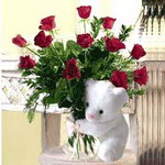 9 adet kirmizi g�l   �ve�ler Dikmen anneler g�n� �i�ek yolla 