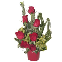 �i�ek�i Dikmen �i�ek servisi , �i�ek�i adresleri  minik vazoda 7 adet kirmizi g�l