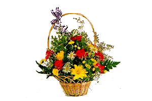 �i�ek�i Dikmen �i�ek servisi , �i�ek�i adresleri  sepet i�erisinde mevsim kir �i�ekleri aranjmani
