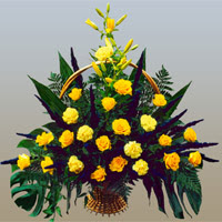 Ankara Dikmen M�rselulu� hediye �i�ek yolla  17 adet sari g�l ve sari kir �i�ekleri