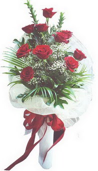 Dikmen Keklikp�nar� �i�ek online �i�ek sipari�i  10 adet kirmizi g�lden buket tanzimi �zel anlara