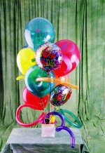 Ankara Dikmen �i�ek sipari�i sitesi  karisik g�r�nt�de renkli u�an balon buketi
