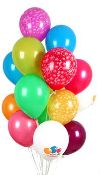 Dikmen Keklikp�nar� �i�ek online �i�ek sipari�i  30 adet u�an balon buketi demeti renkli