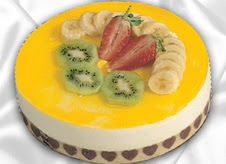 pasta g�nderme 4 ile 6 kisilik yas pasta muzlu yaspasta Ankara Dikmen M�rselulu� hediye �i�ek yolla 
