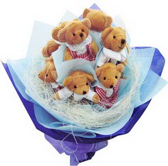 12 adet hediye ayicik bear demeti Dikmen Naci�ak�r �i�ek�i ma�azas� 