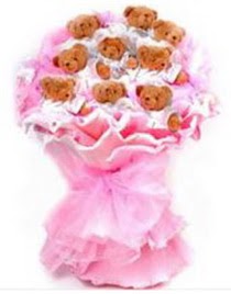 11 adet ayiciktan teddy bear buketi Dikmen �lkad�m �i�ek g�nderme sitemiz g�venlidir 