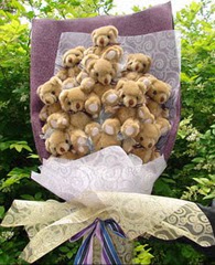 15 adet pelus ayi buketi Dikmen �lker internetten �i�ek sipari�i 