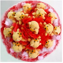 Ankara Dikmen �i�ek yolla  15 li ay� buketi Teddy Bear Bouquet
