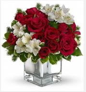 11 adet k�rm�z� g�l ve beyaz k�r �i�ekleri Dikmen ankara �i�ek sipari�i �i�ek g�nderme 
