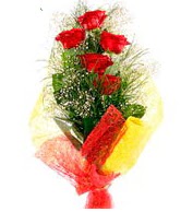 5 li k�rm�z� g�l buketi Ankara Dikmen kaliteli taze ve ucuz �i�ekler 
