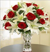 12 adet k�rm�z� g�l 2 dal kazablanka vazosu Ankara Dikmen 14 �ubat sevgililer g�n� �i�ek 