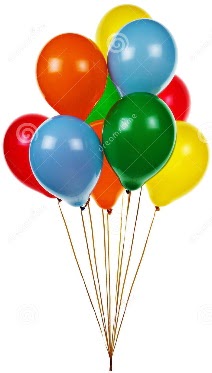 12 adet kark renkli uan balon siparii
