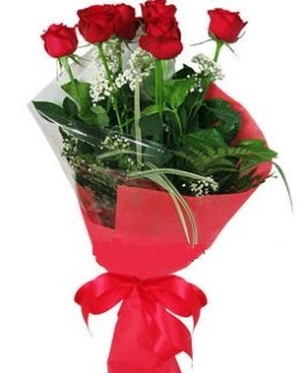 5 adet k�rm�z� g�lden buket Dikmen Naci�ak�r �i�ek�i ma�azas� 