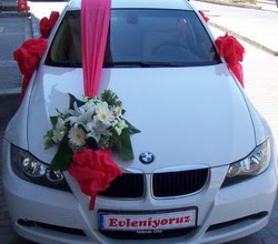 Gelin araba s�slemesi Dikmen ankara �i�ek sipari�i �i�ek g�nderme 
