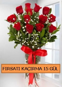  15 �thal k�rm�z� g�l b�y�k ba�l� orjinal Dikmen ankara �i�ek ma�azas� , �i�ek�i adresleri 