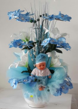 Mavi cam bebekli bebek doum iei Ankara Dikmen 14 ubat sevgililer gn iek 